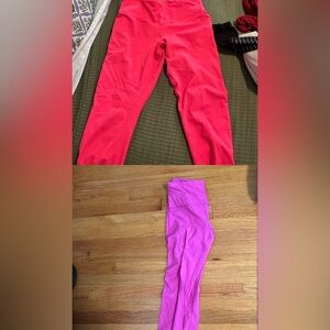 TWO PAIRS 90 Degree Hot Pink Leggings